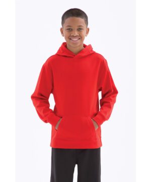 ATC™ GAME DAY™ FLEECE HOODED YOUTH SWEATSHIRT #Y2005 Red Front