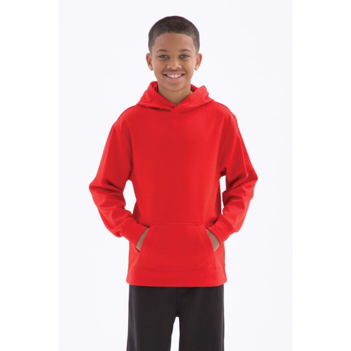 ATC™ GAME DAY™ FLEECE HOODED YOUTH SWEATSHIRT #Y2005 Red Front