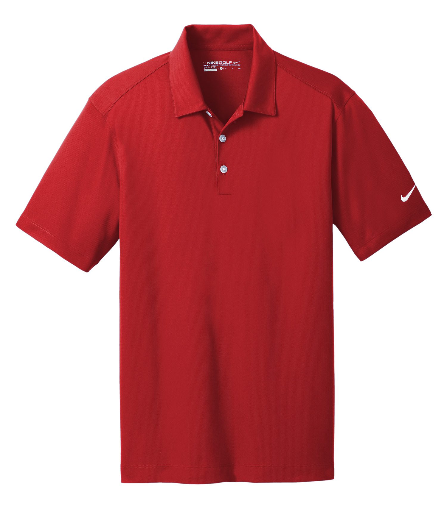 NIKE® DRI-FIT VERTICAL MESH POLO #637167 Red