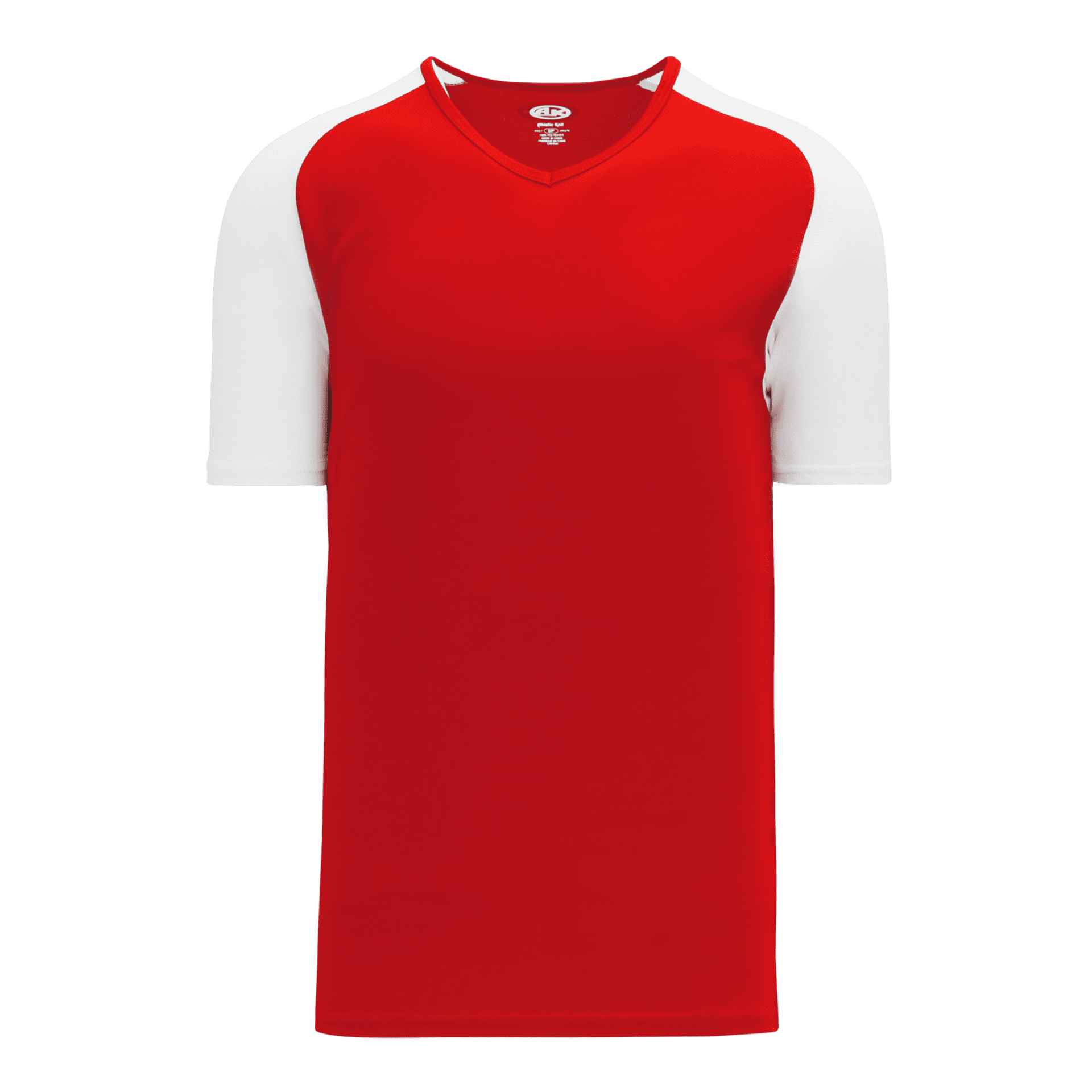 ATHLETIC KNIT DRYFLEX SHORT SLEEVE SHIRT #A1375 Red / White