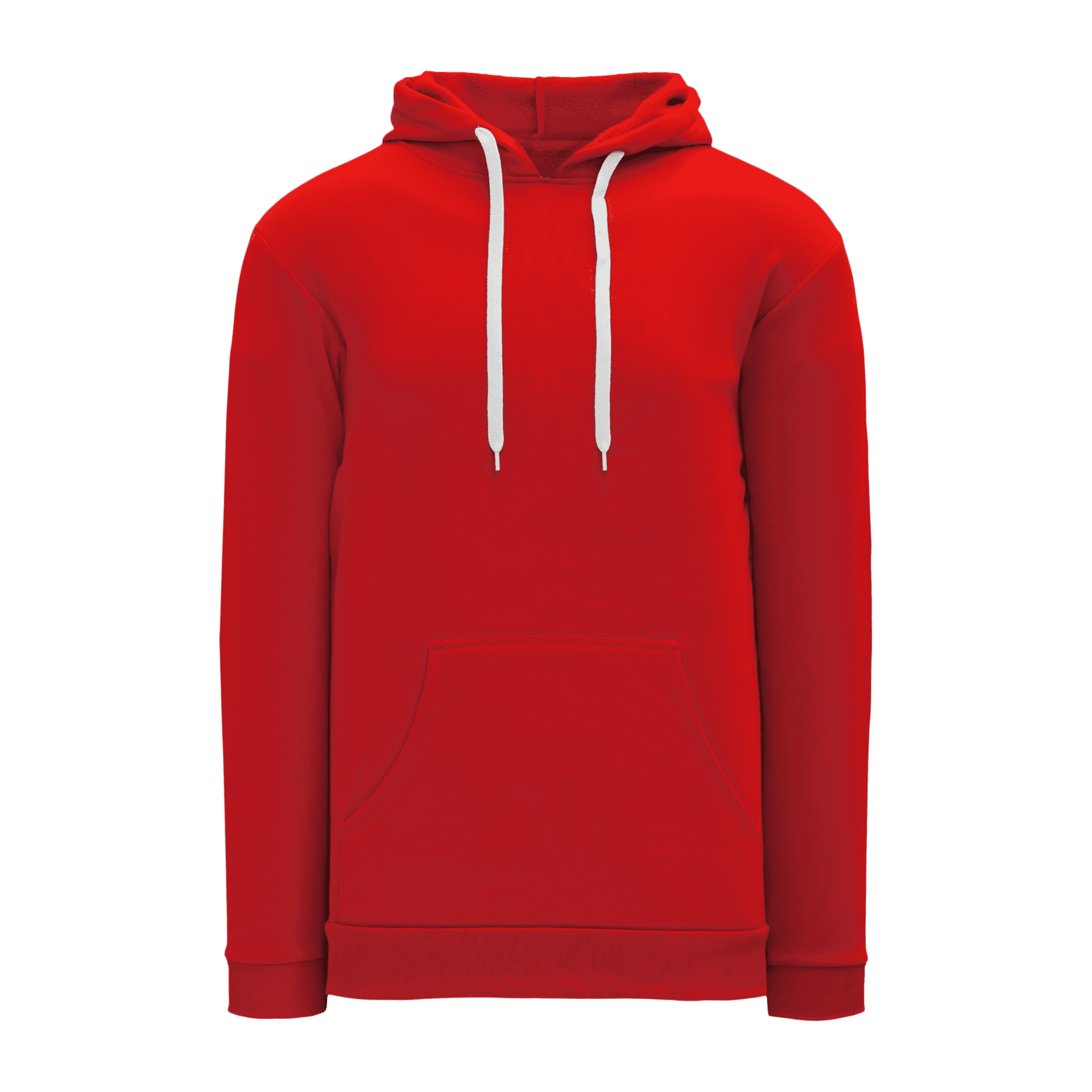 ATHLETIC KNIT Polyfleece Hooded Sweatshirt #A1835 Red