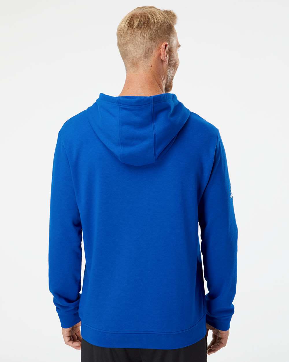 Adidas Fleece Hooded Sweatshirt #A432 Royal Blue Back