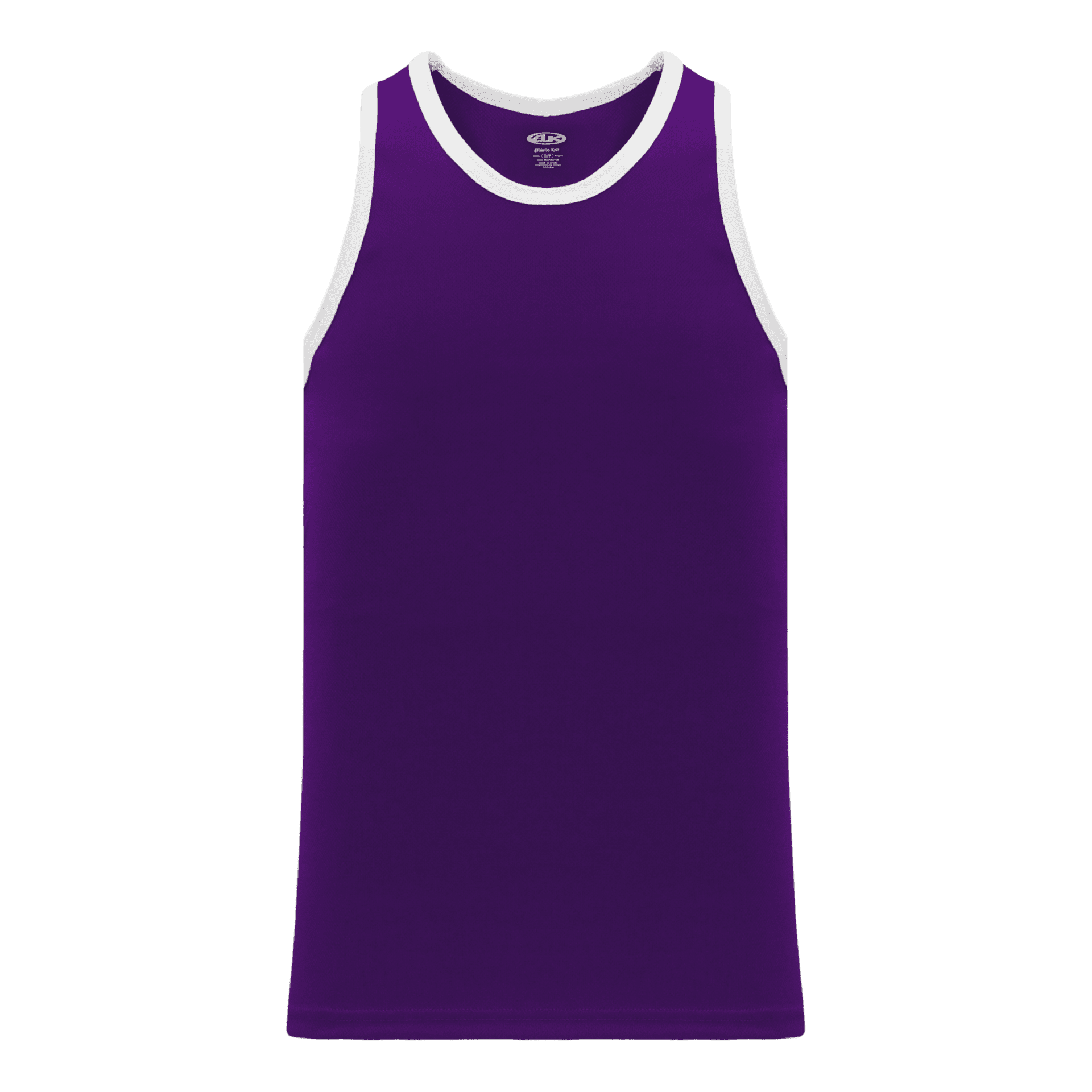 ATHLETIC KNIT LEAGUE BASKETBALL JERSEY #B1325 Purple / White