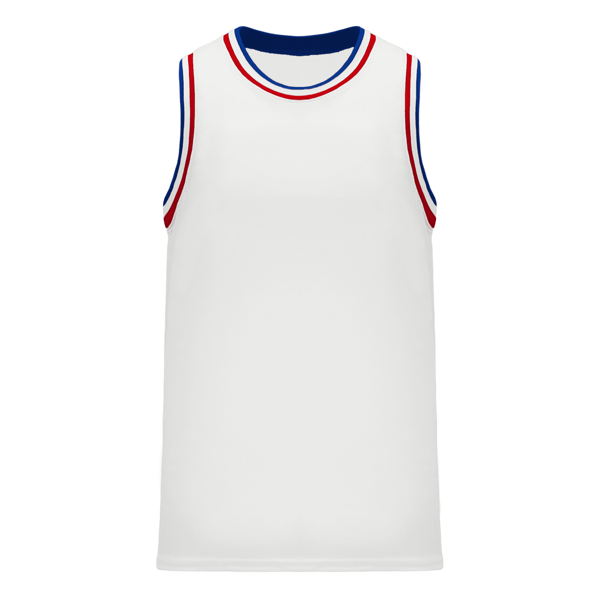 ATHLETIC KNIT PRO BASKETBALL JERSEY #B1710 White / Royal / Red