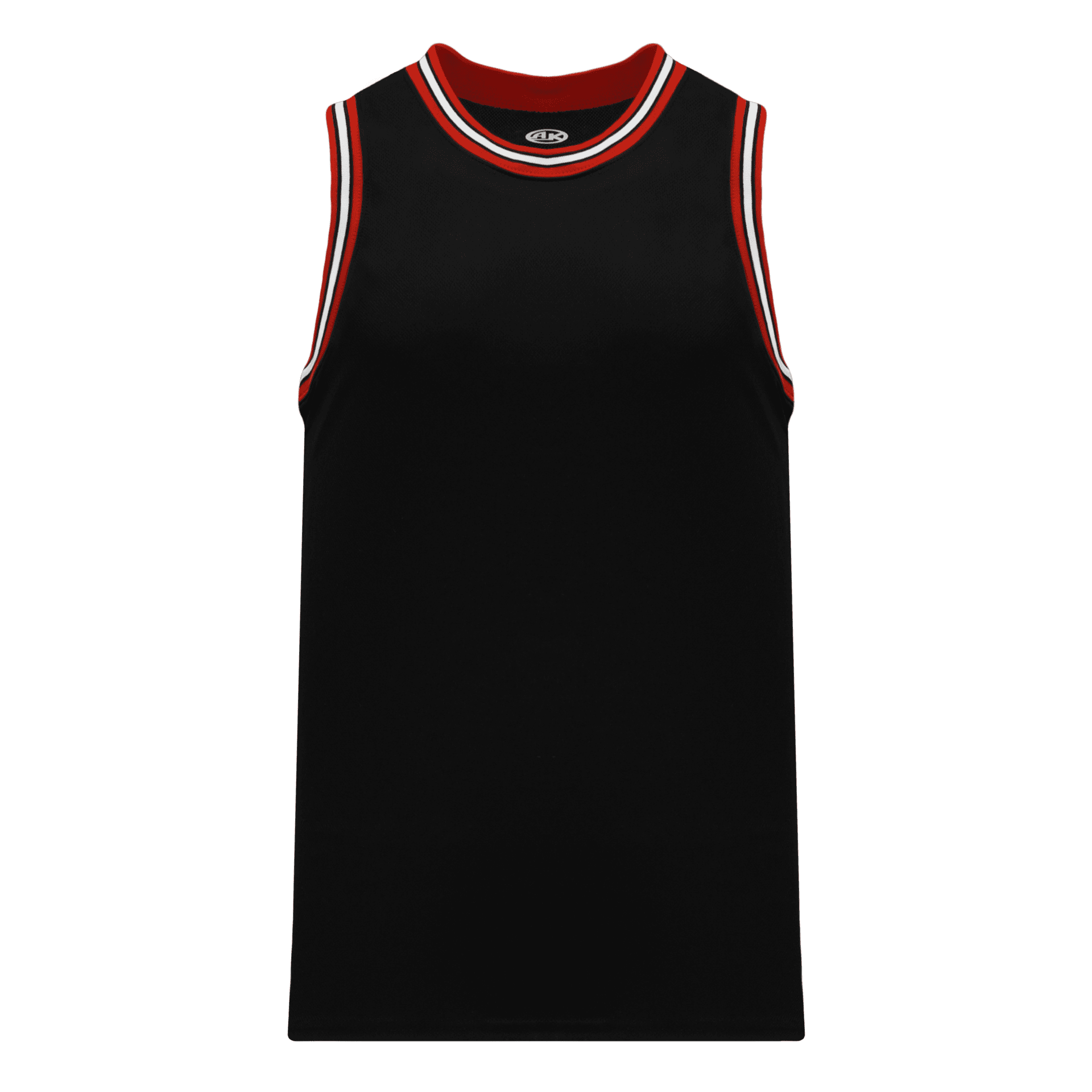ATHLETIC KNIT PRO BASKETBALL JERSEY #B1710 Black / Red / White