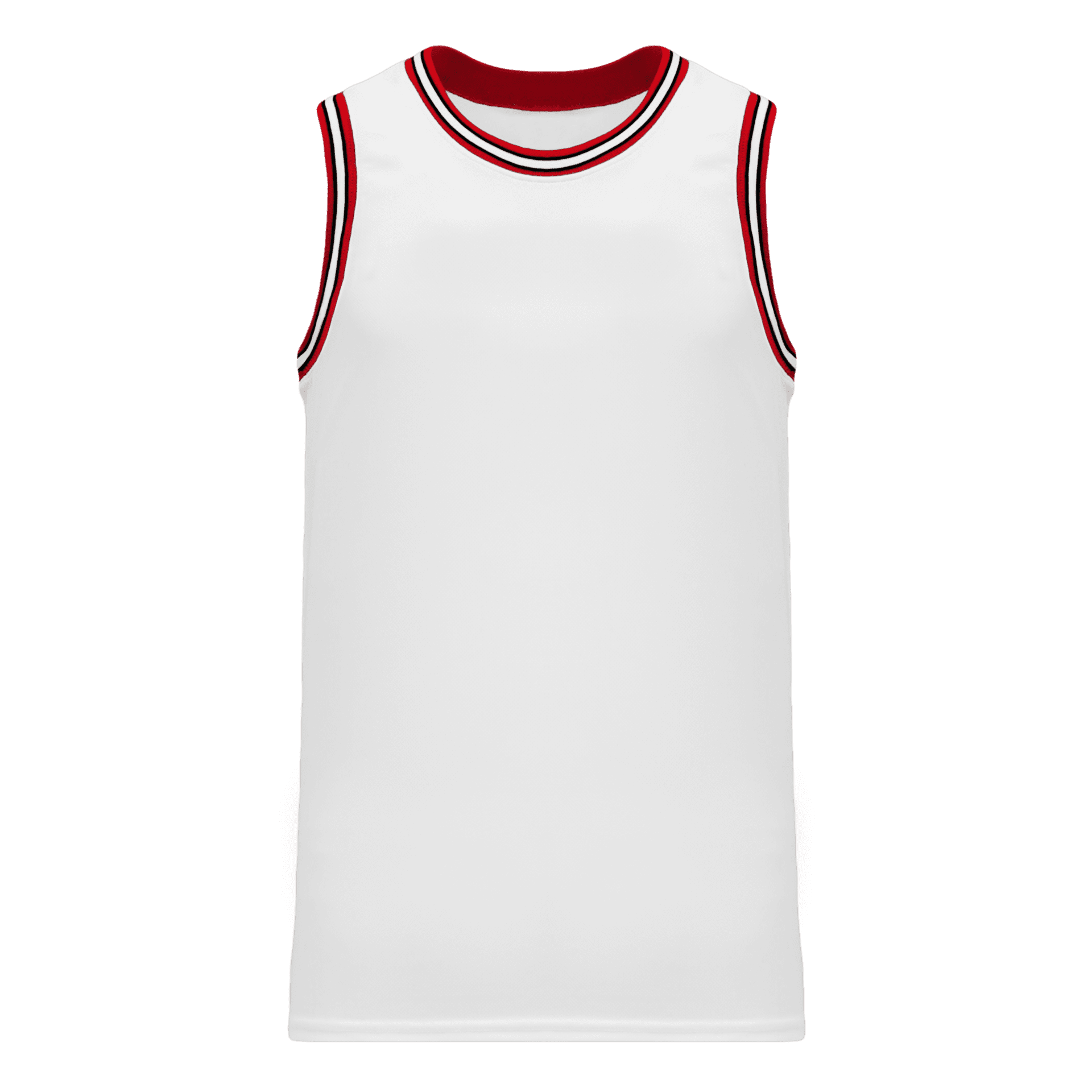 ATHLETIC KNIT PRO BASKETBALL JERSEY #B1710 White / Red / Black