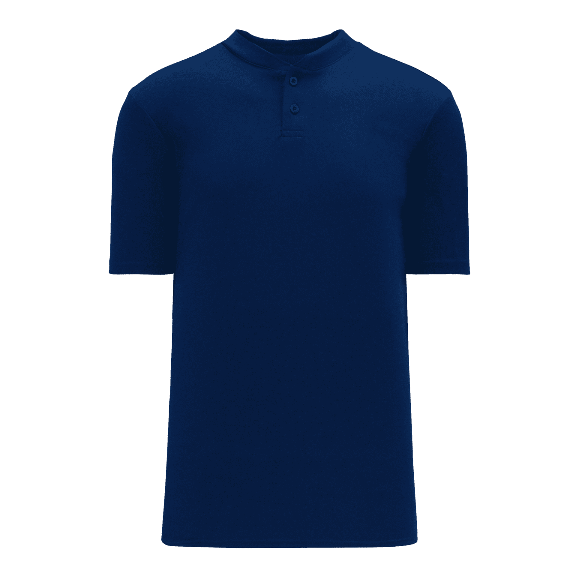 ATHLETIC KNIT TWO BUTTON BASEBALL JERSEY #BA1347 Navy