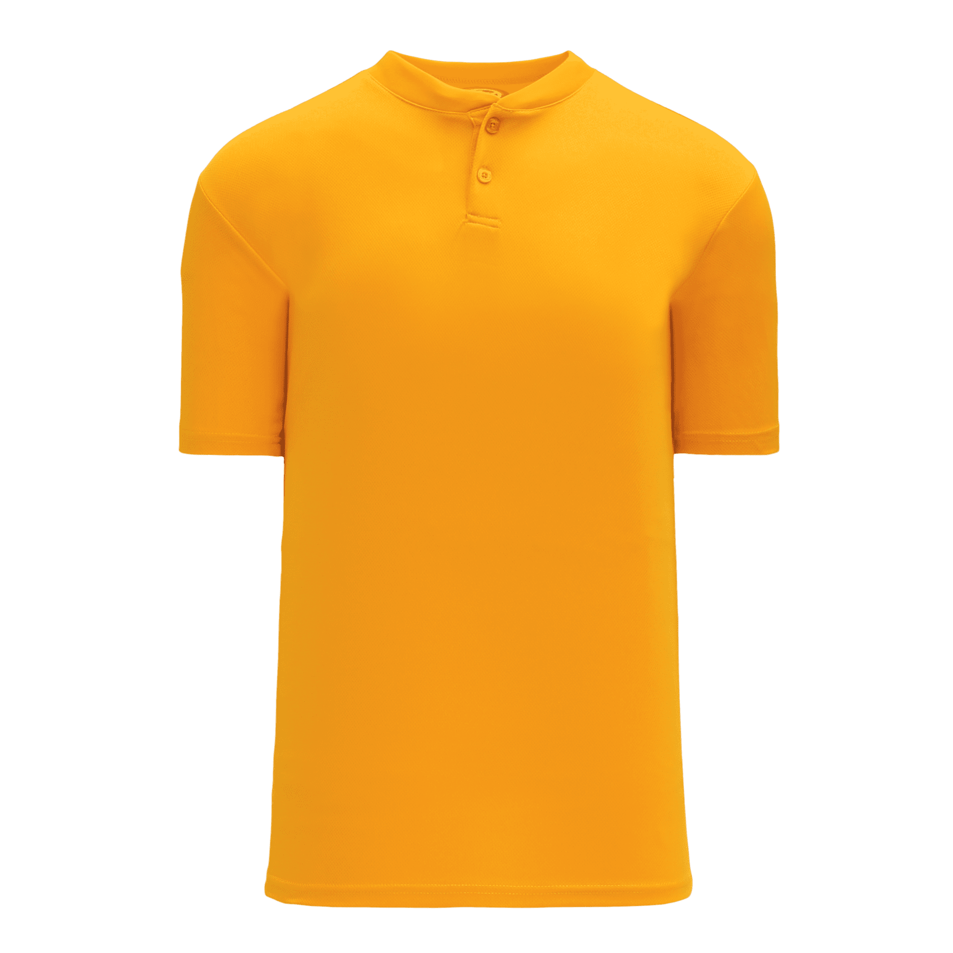 ATHLETIC KNIT TWO BUTTON BASEBALL JERSEY #BA1347 Gold