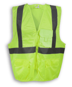 Big K Clothing Hi Vis 100% Polyester Safety Vest #BK202 Yellow Front