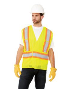 Canada Sportswear Guardian – Hi Vis Safety Vest #L01160 Yellow Front
