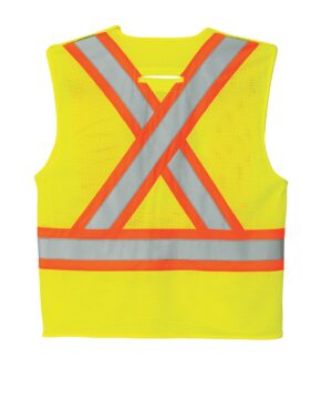 Canada Sportswear Guardian – Hi Vis Safety Vest #L01160 Yellow Back