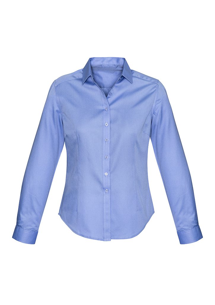 Biz Collection Ladies Dalton Long Sleeve Shirt #S522LL Blue