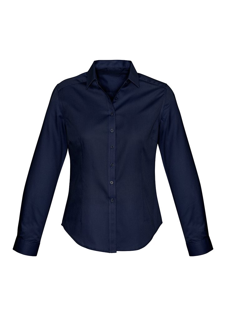 Biz Collection Ladies Dalton Long Sleeve Shirt #S522LL Navy
