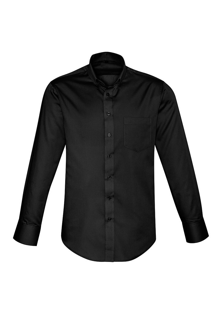 Biz Collection Mens Dalton Long Sleeve Shirt #S522ML Black