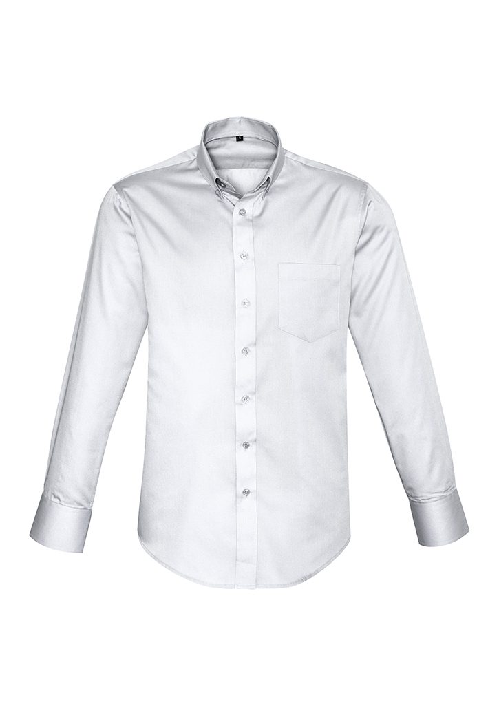 Biz Collection Mens Dalton Long Sleeve Shirt #S522ML White