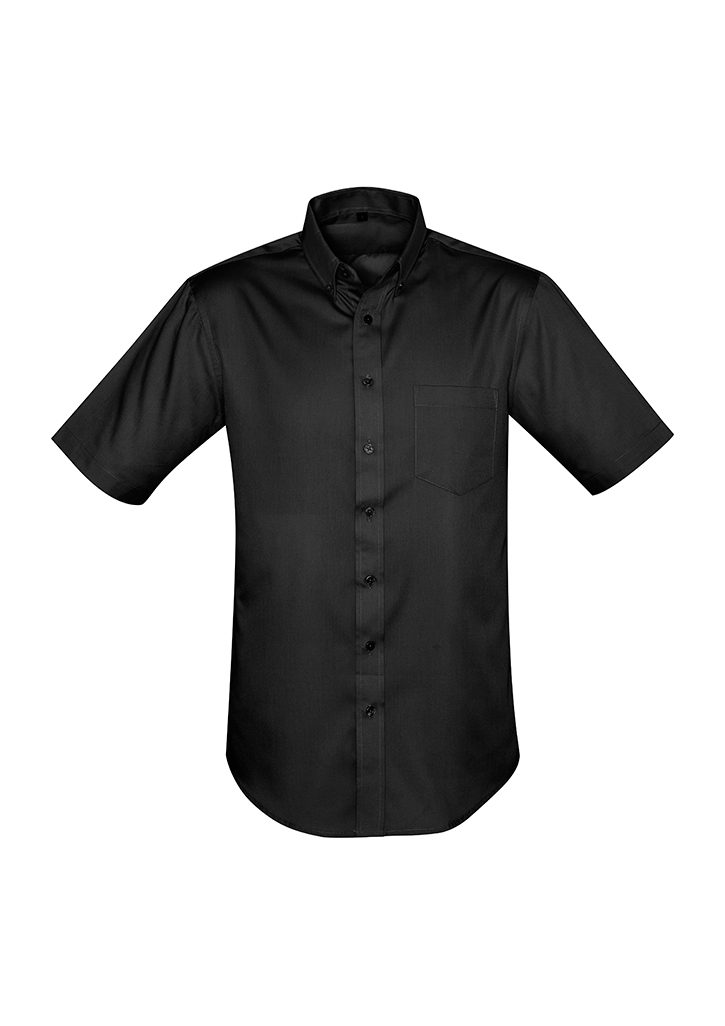 Biz Collection Mens Dalton Short Sleeve Shirt #S522MS Black