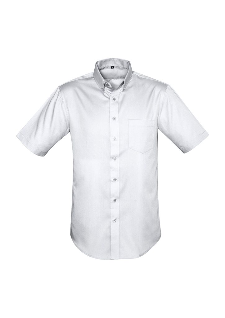 Biz Collection Mens Dalton Short Sleeve Shirt #S522MS White