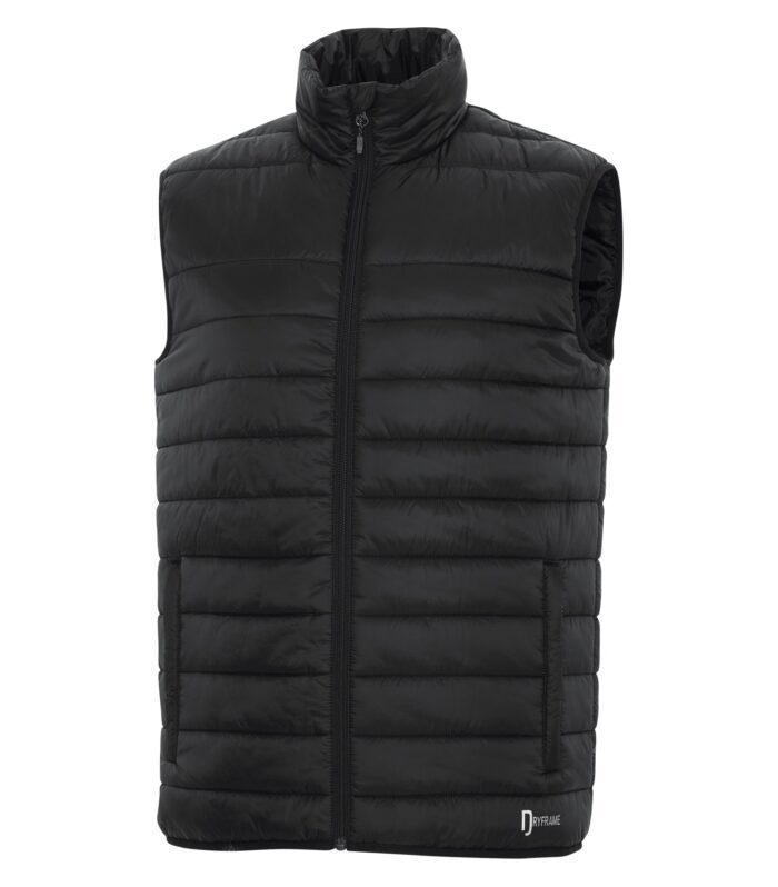 DRYFRAME® DRY TECH INSULATED VEST #DF7673 Black Front