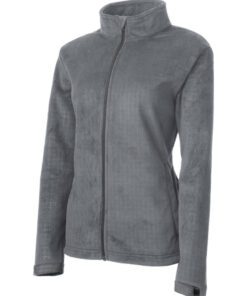 Fila Women's Verbier Textured Fleece Performance Jacket #FA3854 Silver