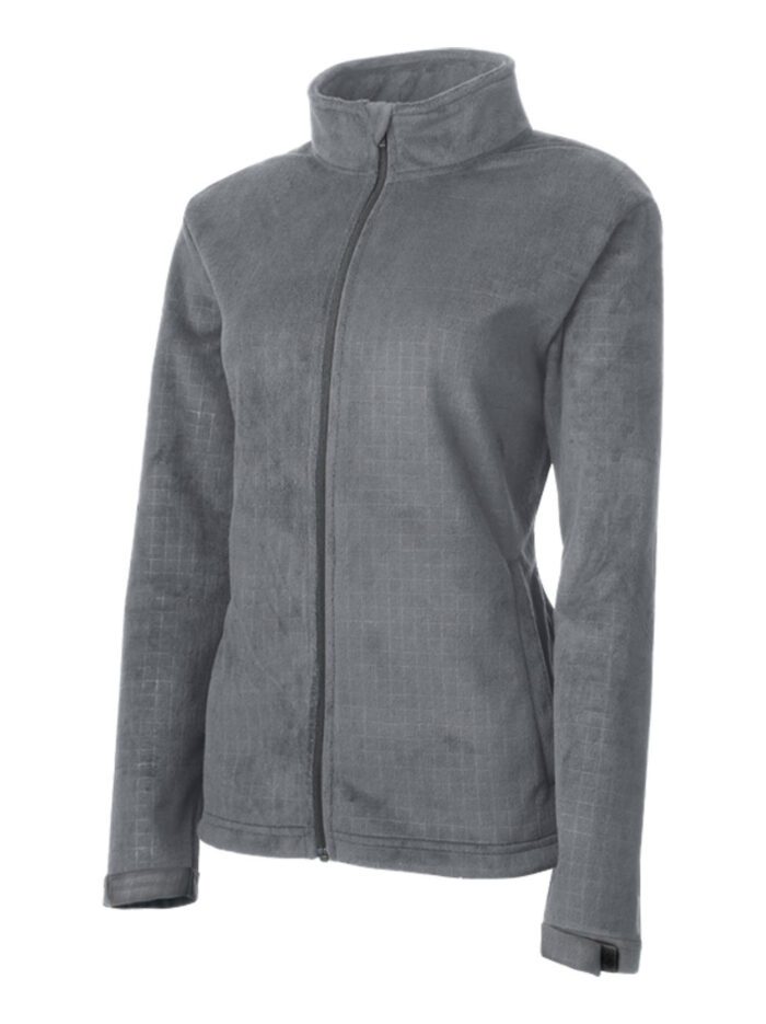 Fila Women's Verbier Textured Fleece Performance Jacket #FA3854 Silver
