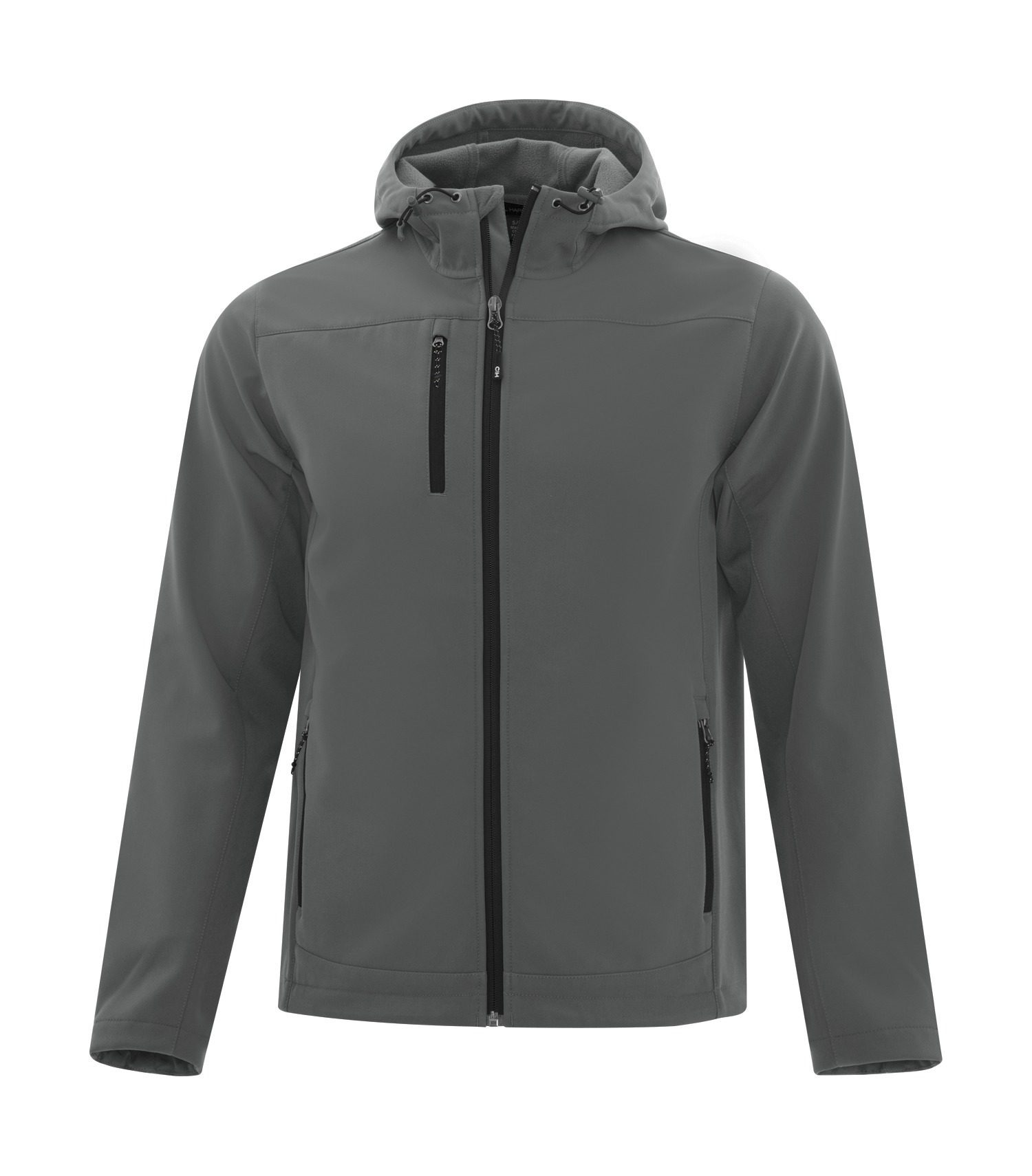 COAL HARBOUR® ESSENTIAL HOODED STRETCH SOFT SHELL JACKET #J7605 Iron Grey