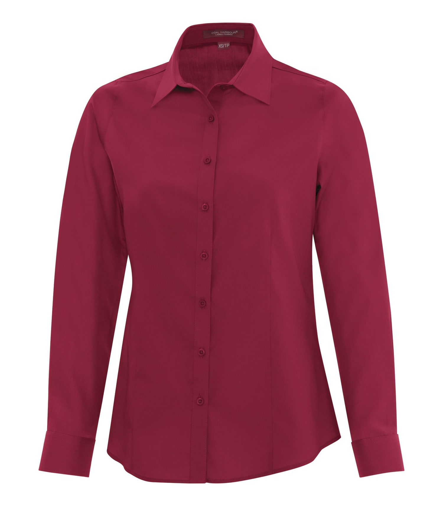 COAL HARBOUR® EVERYDAY LONG SLEEVE LADIES' WOVEN SHIRT #L6013 Rich Red
