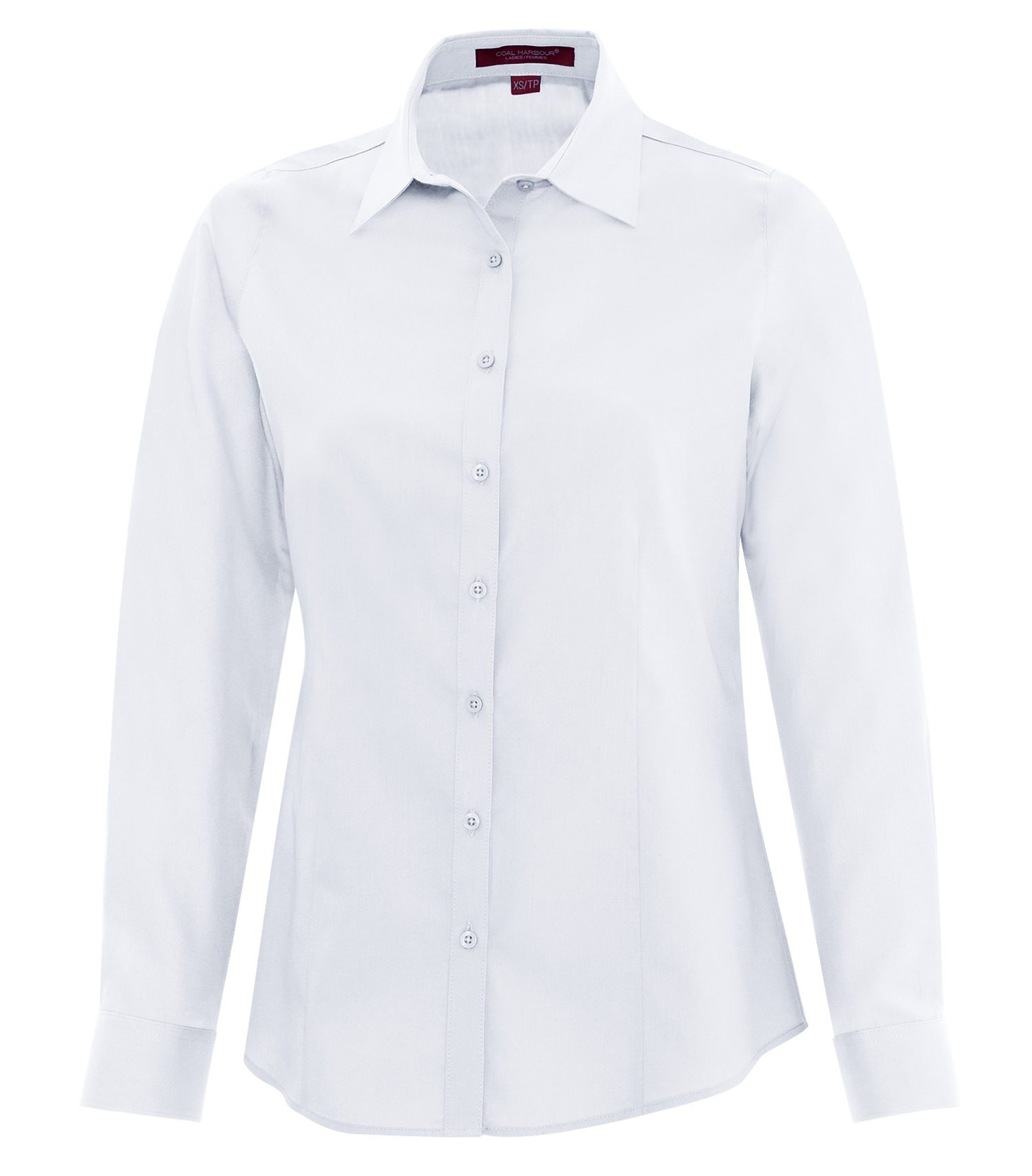 COAL HARBOUR® EVERYDAY LONG SLEEVE LADIES' WOVEN SHIRT #L6013 True White
