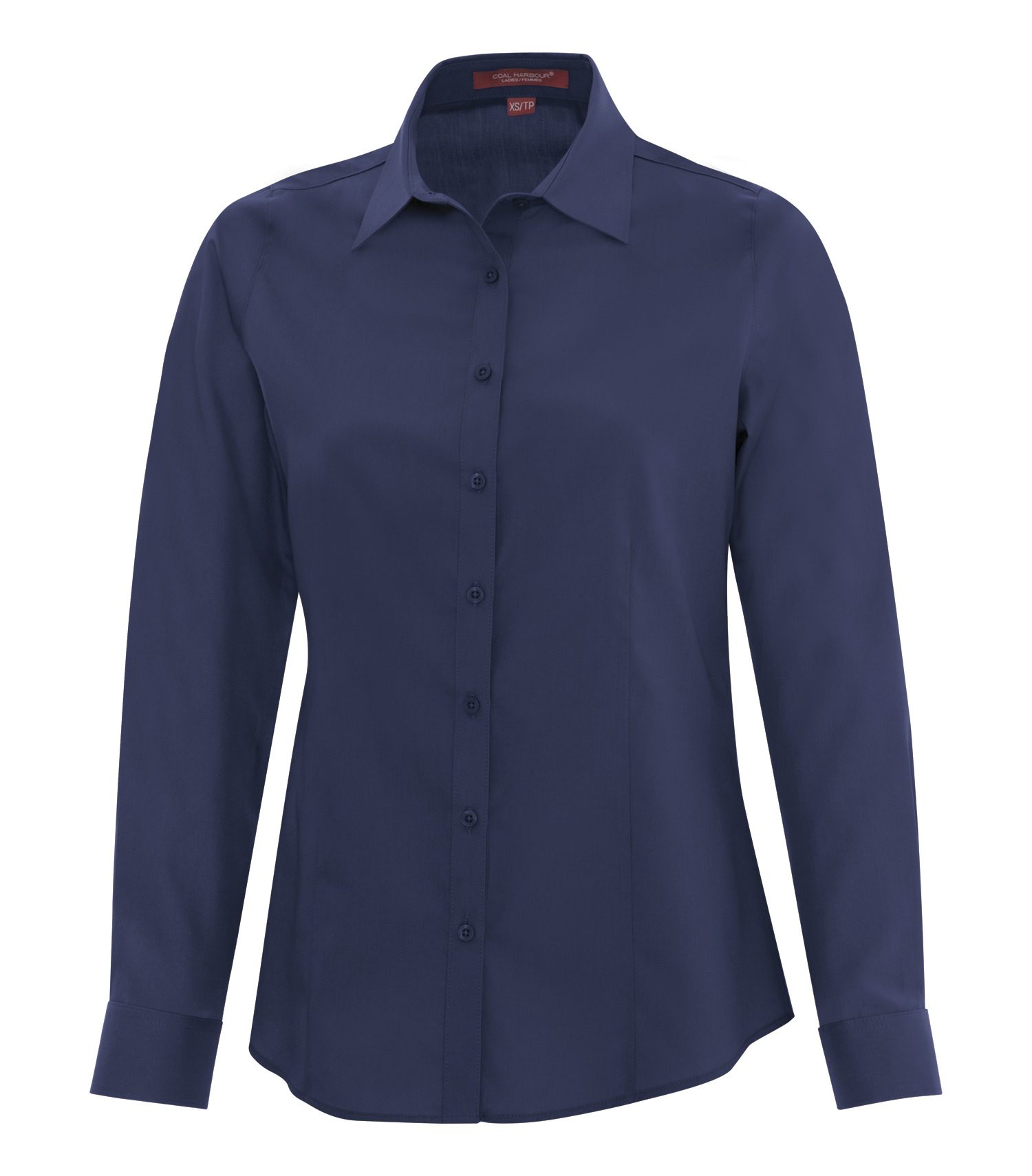 COAL HARBOUR® EVERYDAY LONG SLEEVE LADIES' WOVEN SHIRT #L6013 Navy
