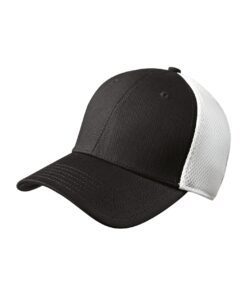 NEW ERA® STRETCH MESH YOUTH CAP #NE302 Black / White