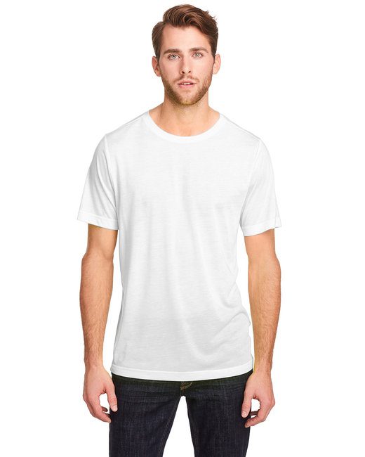 Core 365 Adult Fusion ChromaSoft Performance T-Shirt Electric White