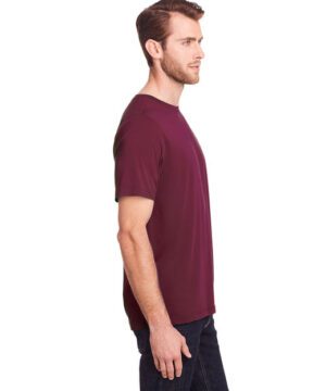 Core 365 Adult Fusion ChromaSoft Performance T-Shirt Burgundy Side