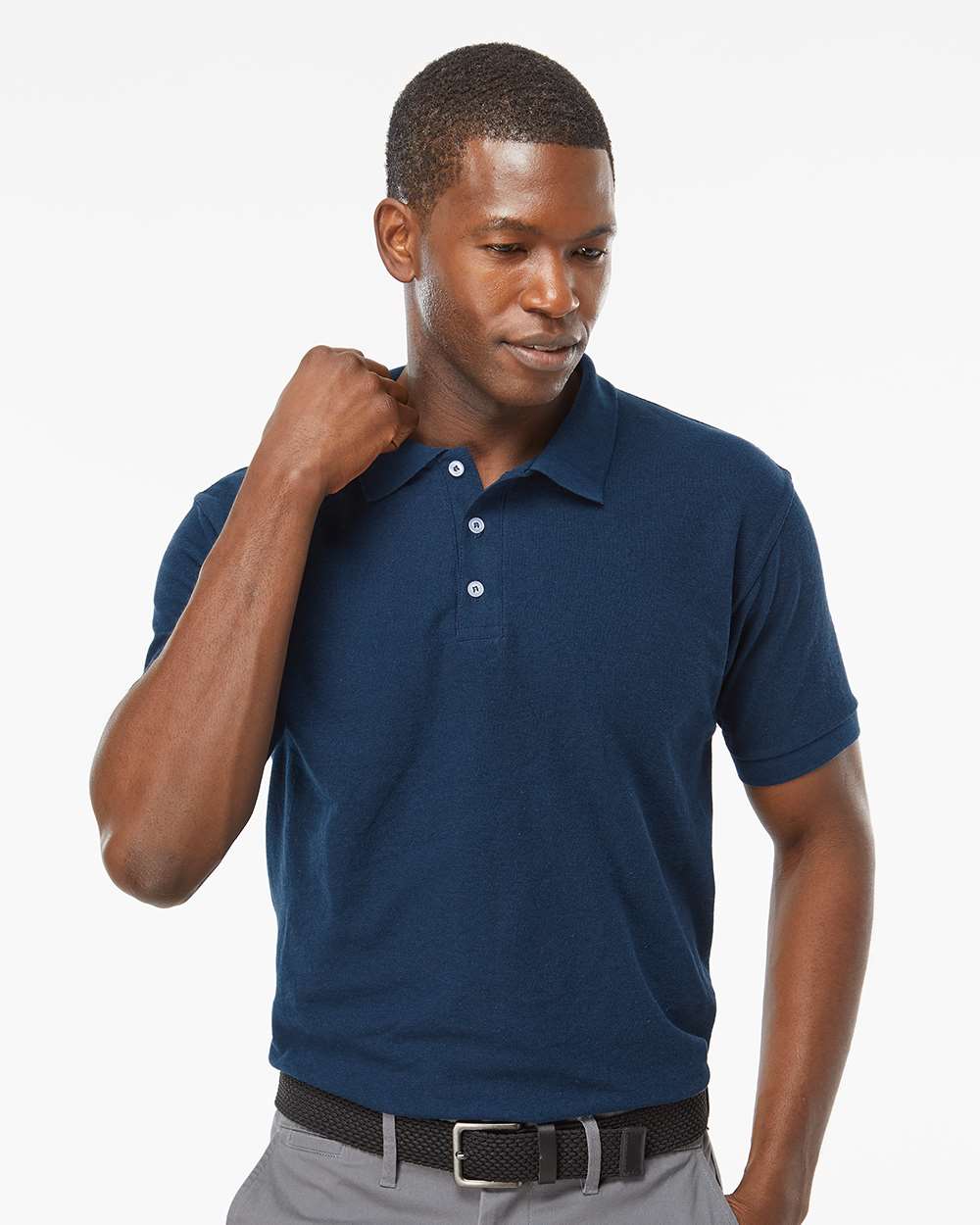 M&O Soft Touch Polo #7006 Navy