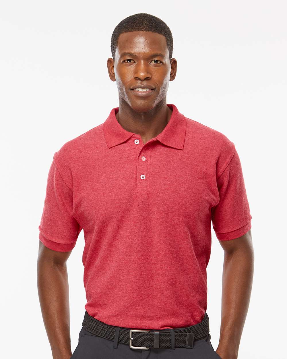 M&O Soft Touch Polo #7006 Red Heather