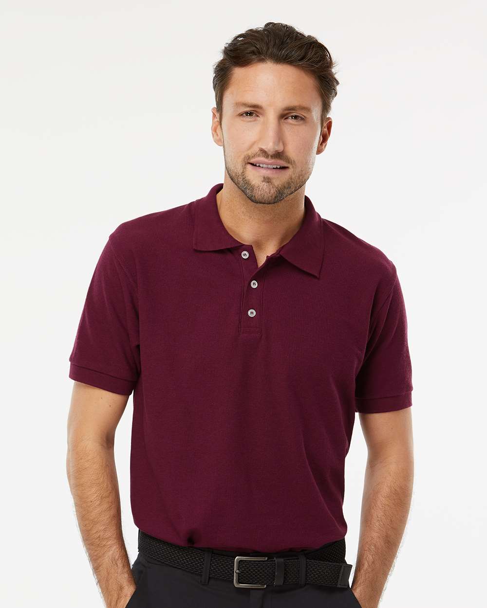 M&O Soft Touch Polo #7006 Maroon