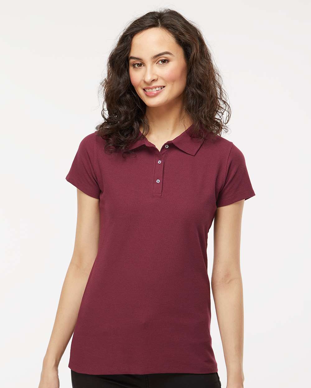 M&O Women’s Soft Touch Polo #7007 Maroon