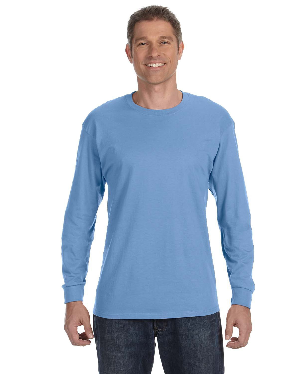 Gildan Adult Heavy Cotton Long-Sleeve T-Shirt #5400 Carolina Blue