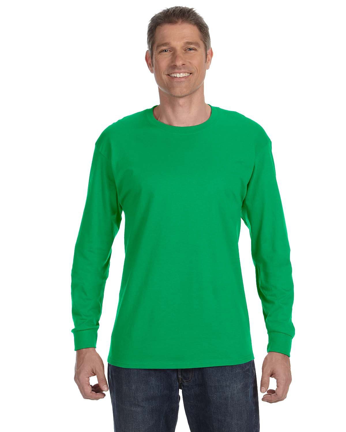 Gildan Adult Heavy Cotton Long-Sleeve T-Shirt #5400 Irish Green