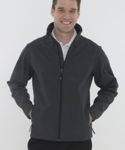 COAL HARBOUR EVERYDAY WATER REPELLENT SOFT SHELL JACKET #J7603 Black Heather Front