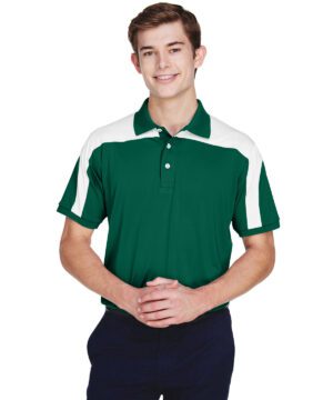 Team 365 Men's Victor Performance Polo #TT22 Forest Green Front