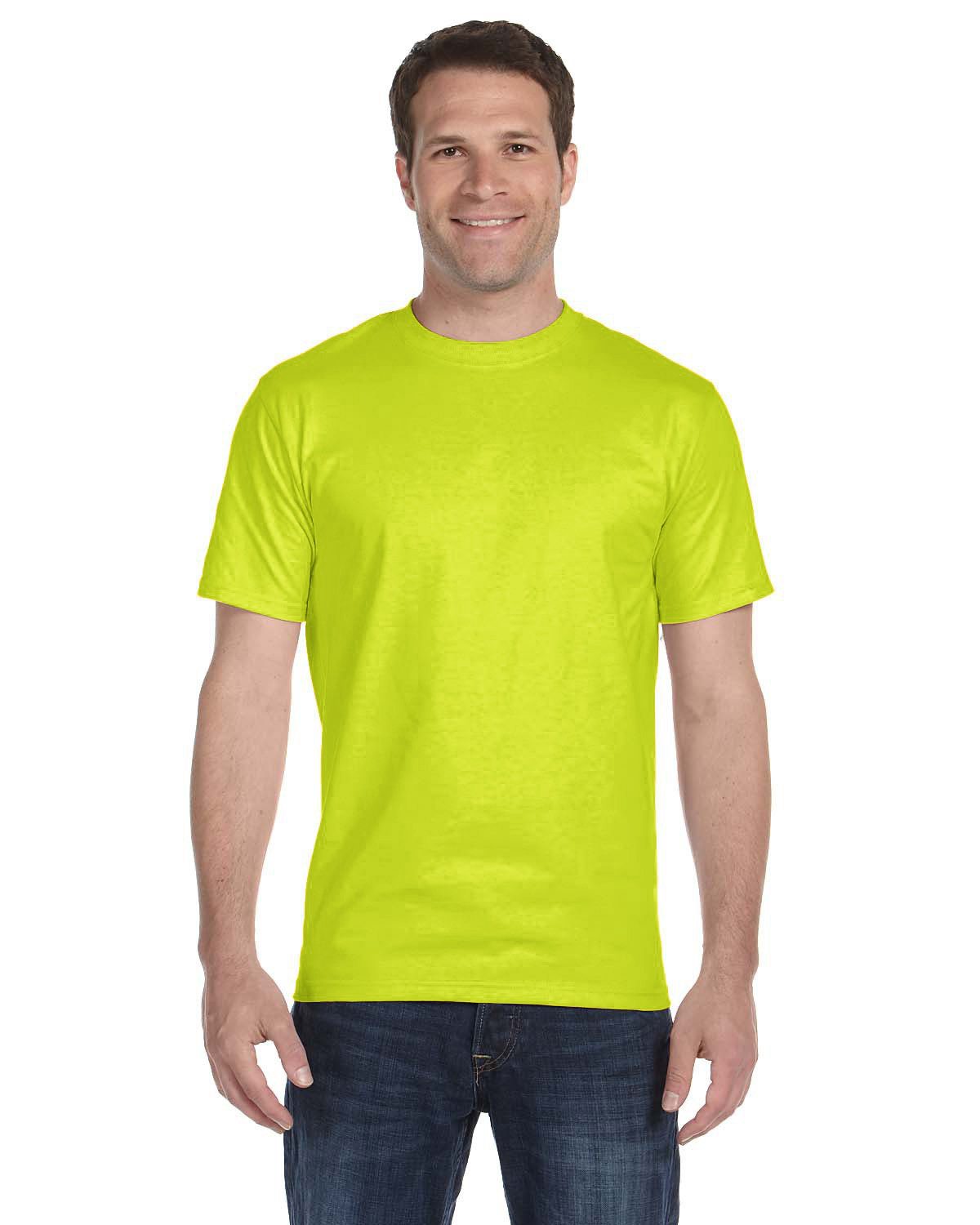 Gildan Adult 50/50 T-Shirt #8000 Safety Green