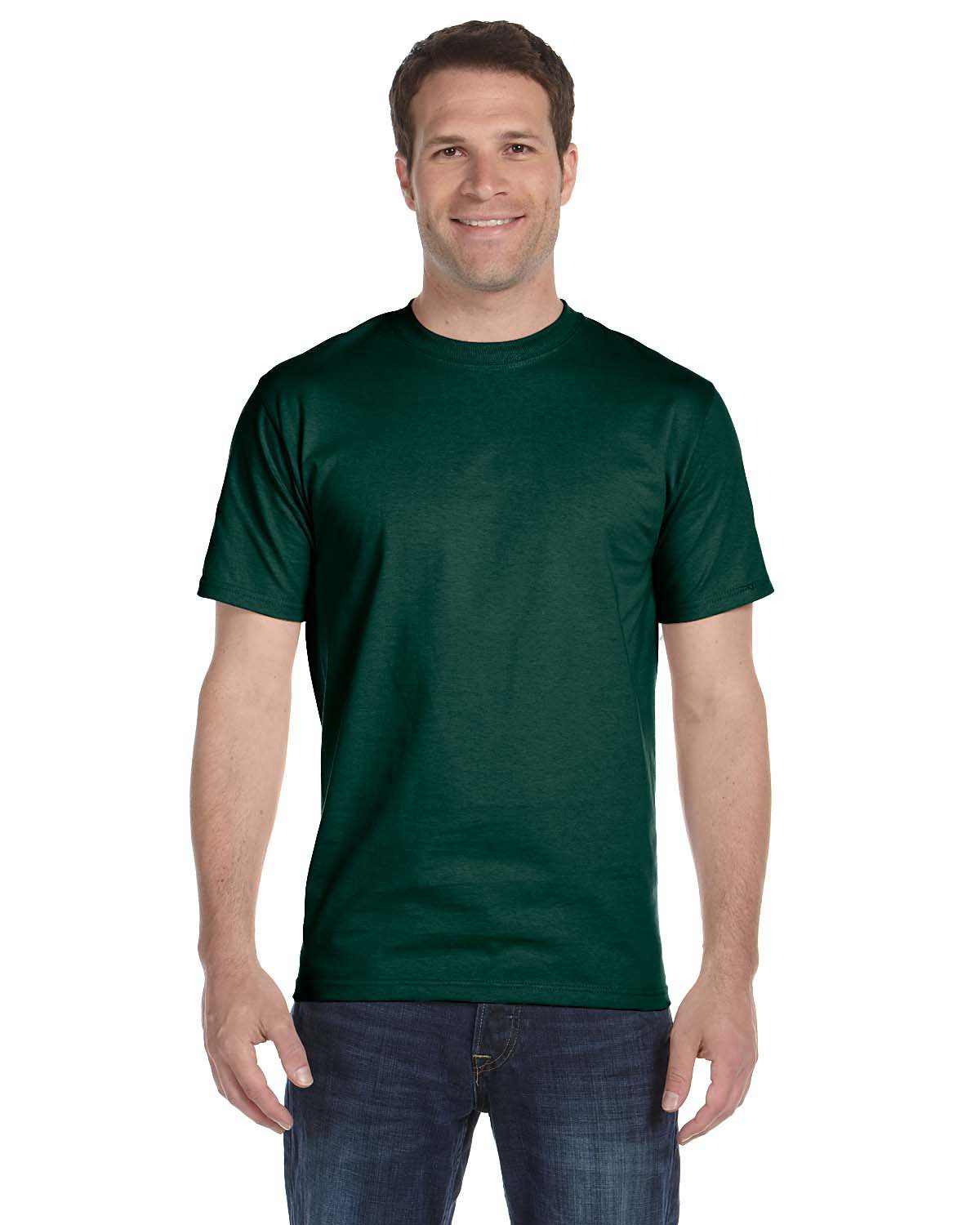 Gildan Adult 50/50 T-Shirt #8000 Forest Green