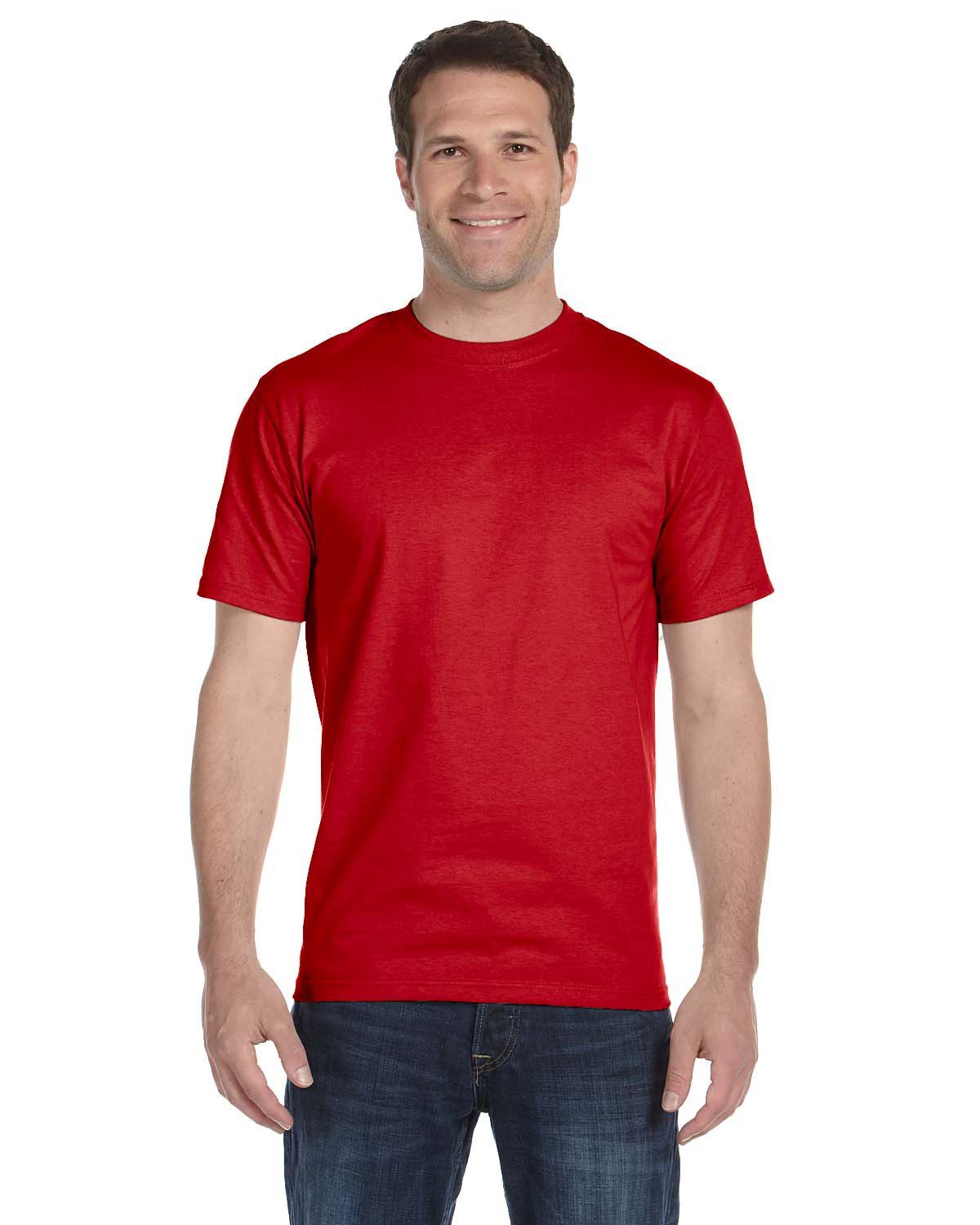 Gildan Adult 50/50 T-Shirt #8000 Red