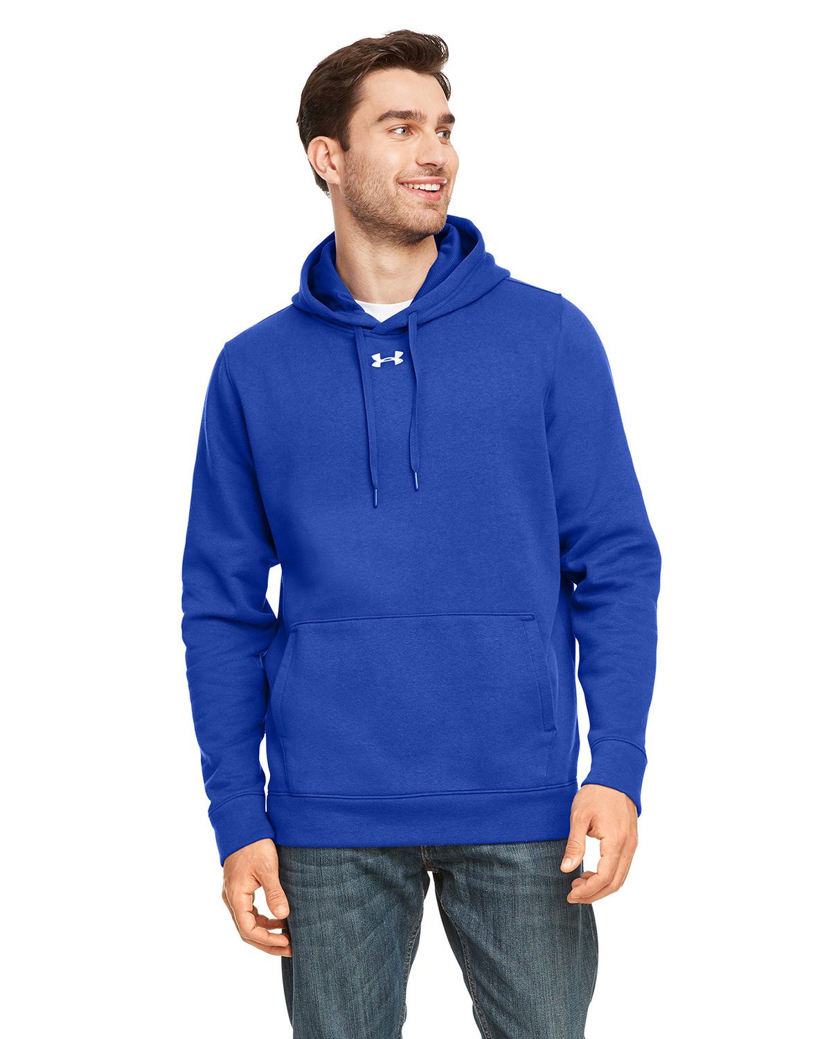 UNDER ARMOUR® Men's Hustle Pullover Hooded Sweatshirt #1300123 Royal Blue