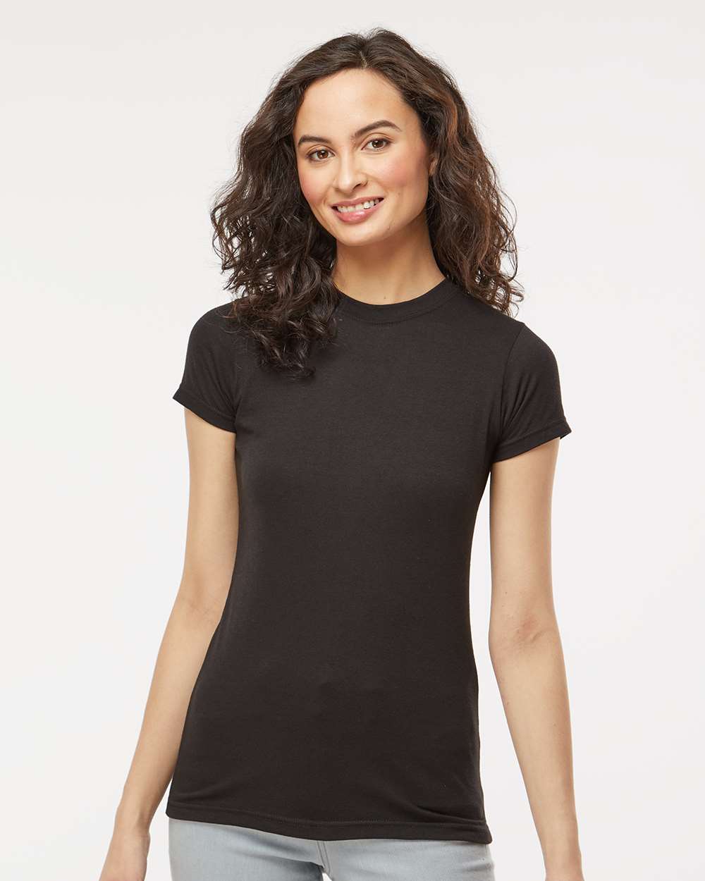 M&O Women’s Deluxe Blend T-Shirt #3540 Black