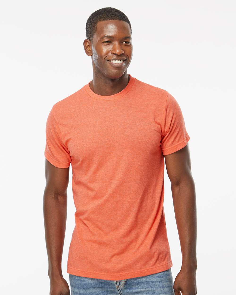 M&O Women’s Deluxe Blend T-Shirt #3540 Heather Orange